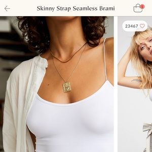 Free people white brami tank